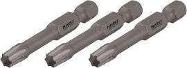 HAZET Schlag-, Maschinenschrauber Torsions-Bits 2223SLG-T10/3 ∙ 1/4 Zoll (6,3 mm) Sechskant massiv ∙ Innen TORX® Profil ∙ 3-teilig ∙ SW T10 Produktbild
