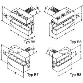 Radial-Werkzeughalter Typ B6 (links/lang) VDIB620 16x30 Produktbild