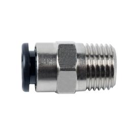 Aircraft Push-in-Stecker 1/4" AG x 8 mm, gerade, 16 bar Produktbild