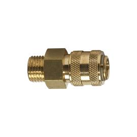 RIEGLER Schnellverschlusskupplung NW 5 »connect line«, MS blank, G 3/8 AG Produktbild
