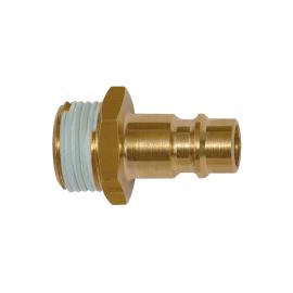 Nippel, NW 7,2 - 7,8, Messing blank, G 1/4 AG Gewindebeschichtung Produktbild