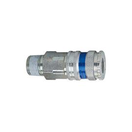 RIEGLER Schnellverschlusskupplung NW 7,6, Stahl/Messing verzinkt , R 1/4 AG Produktbild