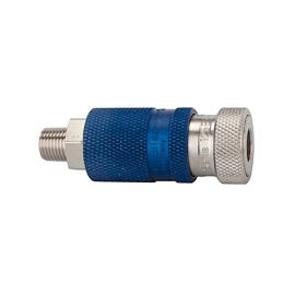 RIEGLER Sicherheitskupplung NW 7,8, Typ Bi-Tec, Messing vernickelt , R 1/2 AG Produktbild
