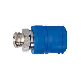 RIEGLER Sicherheitskupplung NW 7,4, Typ KE, Messing vernickelt , G 1/4 AG Produktbild