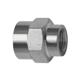 RIEGLER Muffe, Außensechskant, reduzierend, G 1/4, G 1/8, ES 1.4571 Produktbild
