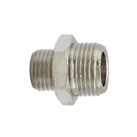 RIEGLER Doppelgewindenippel »value line«, G 1/2, G 1/2, SW 24, MS vernickelt Produktbild