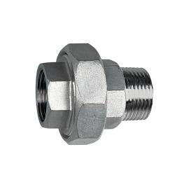 RIEGLER Lösbare Doppelgewindenippel, IG/AG, kon. dichtend, G 3/4, ES 1.4408 Produktbild