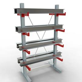 K 3000 Komplettregal, doppelseitig, 2500 x 1300 x 400 mm, 5 Lagerebenen Produktbild