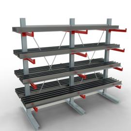 K 3000 Komplettregal, doppelseitig, 2500 x 2600 x 600 mm, 5 Lagerebenen Produktbild