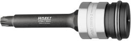 HAZET Bremsscheiben Schraubendreher-Steckschlüsseleinsatz Satz 2784-T60/4 ∙ 3/4 Zoll (20 mm) Vierkant hohl, 1 Zoll (25 mm) Vierkant hohl, 24 mm Außen-Sechskant ∙ Innen TORX® Profil ∙ 4-teilig ∙ SW T60 Produktbild