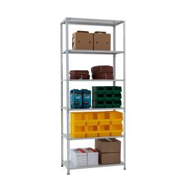 Grundregal Fachbodenregal Schraubsystem MULTIplus150 2500 x 1000 x 800 mm RAL 7035 lichtgrau Produktbild