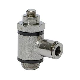 RIEGLER Drosselventil, beidseitige Drosselung(B) Steckverbindung G1/4,Schl.10 Produktbild
