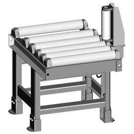Metallkraft Rollenbahn, Abfuhrseite 1000x620mm, mit seitlicher Führungsrolle Produktbild