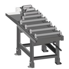 Metallkraft Rollenbahn motorisch, Abfuhrseite 2000 x 520 mm für 60°-Schnitte Produktbild