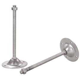 Rollenbahn-Füße Metallkraft M16 x 250 mm, für Höhenverstellung bis 1020 mm Produktbild