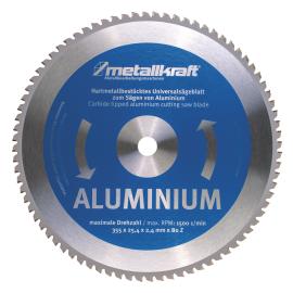 Metallkraft Sägeblatt für Aluminium Ø 355 x 2,4 x 25,4 mm Produktbild