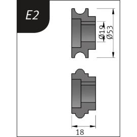 Metallkraft Biegerollensatz Typ E2, Ø 53 x 19 x 18 mm Produktbild
