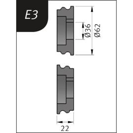 Metallkraft Biegerollensatz Typ E3, Ø 62 x 26 x 22 mm Produktbild