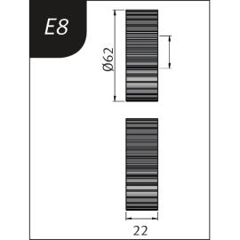 Metallkraft Biegerollensatz Typ E8, Ø 62 x 26 x 22 mm Produktbild
