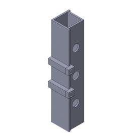 Metallkraft Richtbalken ca. 800 mm mit Widerlager und Richtstempel Produktbild