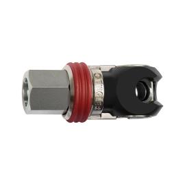 RIEGLER Schwenk-Sicherheitskupplung NW 7,2, EURO 7,2, Stahl, NPT 3/8 IG Produktbild