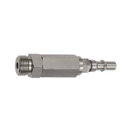 Unverwechselbarer Nippel NW 6, ISO 6150 C, RSV, G 3/8 AG, rot Produktbild