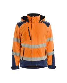 Leichte gefütterte Softshell Winterjacke High Vis Produktbild