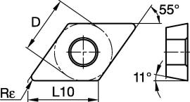 Schneidkörper zum Drehen