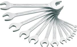 HAZET Doppel-Maulschlüssel Satz 450N/12 ∙ Außen Sechskant Profil ∙ 12-teilig ∙ 6 x 7 – 27 x 32 Produktbild