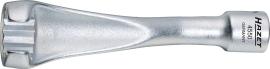 HAZET Einspritzleitungsschlüssel 4550 ∙ 3/8 Zoll (10 mm) Vierkant hohl ∙ Außen Doppelsechskant Profil ∙ SW 17 mm Produktbild