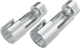 HAZET Einspritzleitungsschlüssel Satz 4550-1718/2 ∙ 3/8 Zoll (10 mm) Vierkant hohl ∙ Außen Doppelsechskant-Tractionsprofil ∙ 2-teilig ∙ 17 ∙ 18 Produktbild