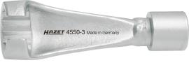 HAZET Einspritzleitungsschlüssel 4550-3 ∙ 3/8 Zoll (10 mm) Vierkant hohl ∙ Außen Doppelsechskant Profil ∙ SW 17 mm Produktbild