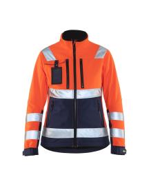 Damen High Vis Softshell Jacke Produktbild
