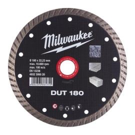 Milwaukee Universal geschlossen Diamanttrennscheibe DUT 180 mm Produktbild