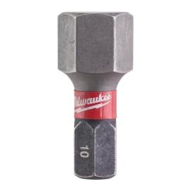 Milwaukee Hex 10 / 25 mm Schrauberbit SHOCKWAVE Produktbild