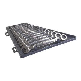 Milwaukee 15-teilig metrisch MAX BITE Ratschen-Ringmaulschlüsselsatz Produktbild