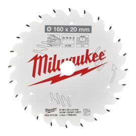 Milwaukee 160/20 mm Z24 Wechselzahn Kreissägeblatt Holz für Handkreissägen Produktbild