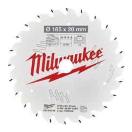 Milwaukee 165/20 mm Z24 Wechselzahn Kreissägeblatt Holz für Handkreissägen Produktbild