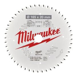 Milwaukee 165/20 mm Z48 Wechselzahn Kreissägeblatt Holz für Handkreissägen Produktbild