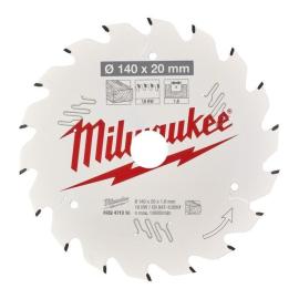 Milwaukee 140/20 mm Z18 Wechselzahn Kreissägeblatt Holz für Akku-Handkreissägen Produktbild