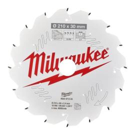 Milwaukee 210/30 mm Z16 Wechselzahn Kreissägeblatt Holz für Tischkreissägen Produktbild