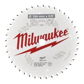 Milwaukee 184/15,87 mm 40 Wechselzahn Kreissägeblatt Holz für Handkreissägen Produktbild