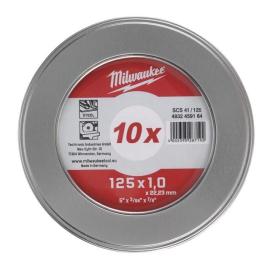 Milwaukee 10 x SCS41 1 mm in Metallbox Metalltrennscheibe PRO+ INOX 125 mm Produktbild
