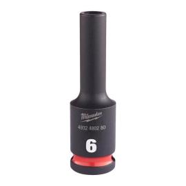Milwaukee 6 x 65 mm SHOCKWAVE Schlagnuss 3/8" lang Produktbild