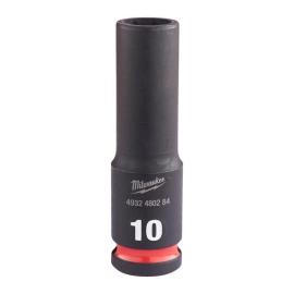 Milwaukee 10 x 65 mm SHOCKWAVE Schlagnuss 3/8" lang Produktbild