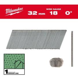 Milwaukee 1,05 x 1,25 x 32 mm verzinkt, 0° Stauchkopf-Nägel 18 Gauge für M18FN18GS & M18CN18GS Produktbild