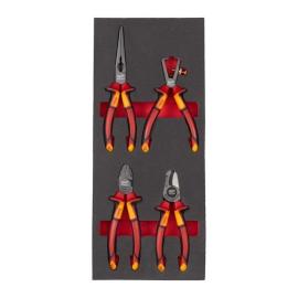 4-teilige Einlage für Werkstattwagen 78 cm VDE Zangen Einlage Produktbild