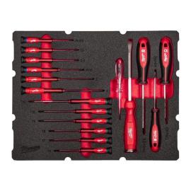 Milwaukee 17-teilige Einlage für PACKOUT Koffer mit Schubladen Feinschraubendreher Einlage Produktbild