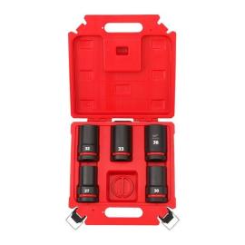 Milwaukee 5-teiliges Set SHOCKWAVE Schlagnuss 1" lang Produktbild