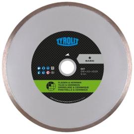 Tyrolit DCT Trockenschnitt-Sägeblatt BASIC Keramikfliesen 230x2x22,23 Produktbild